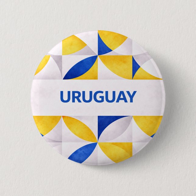 Bóton Redondo 5.08cm Uruguai (Frente)