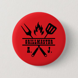 Bóton Redondo 5.08cm Utensílio Vermelho Grillmaster