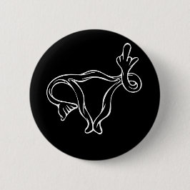 Bóton Redondo 5.08cm Utero de Dedo Médio Pró-escolha