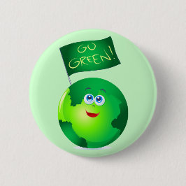 Bóton Redondo 5.08cm Vá verde!