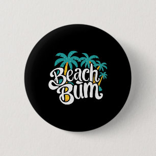Bóton Redondo 5.08cm Vagabundo de Praia Verão Areia Vibrações Oceânicas