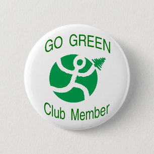 Bóton Redondo 5.08cm Vai o botão verde do membro de clube