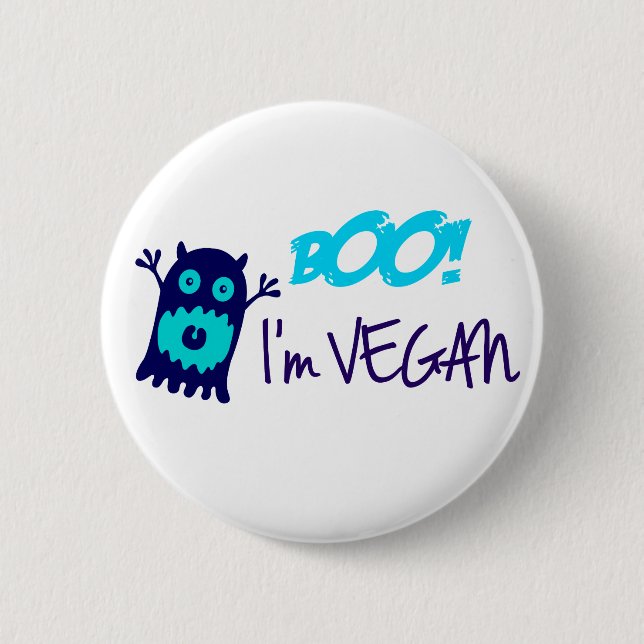 Bóton Redondo 5.08cm Vaia! Eu sou Vegan (Frente)