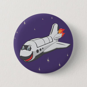 Bóton Redondo 5.08cm Vaivém espacial dos desenhos animados