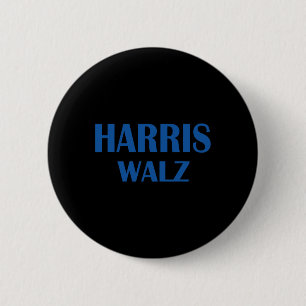 Bóton Redondo 5.08cm Vals 2024 Eleição Kamala Harris Tim Waltz 2024 2