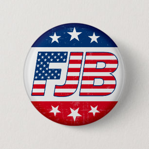 Bóton Redondo 5.08cm Vamos Go Brandon FJB anti joe Biden engraçado 