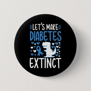 Bóton Redondo 5.08cm Vamos Sensibiliza a Diabetes Novembro Tipo T1d T2