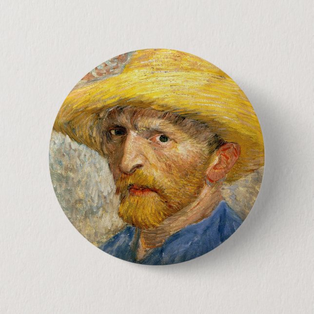 Bóton Redondo 5.08cm Van Gogh - Autorretrato (Frente)