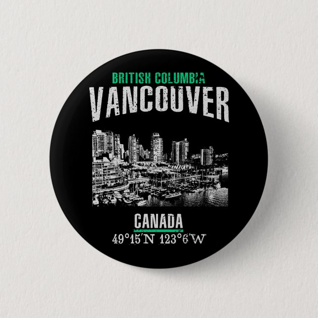 Bóton Redondo 5.08cm Vancouver (Frente)