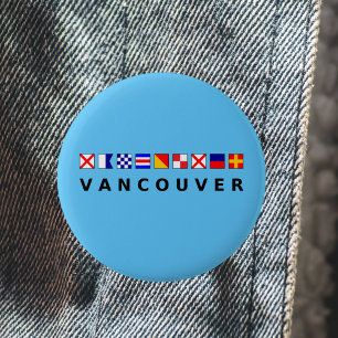 Bóton Redondo 5.08cm Vancouver Canadá - Cor dos Sinalizadores de Navega