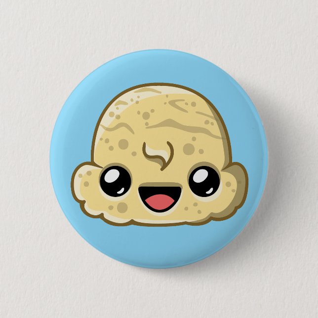 Bóton Redondo 5.08cm Vanilla Scoop - Ice Cream Jump (Frente)