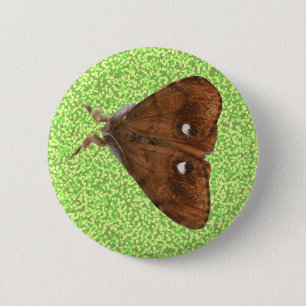 Bóton Redondo 5.08cm Vapourer Moth Button
