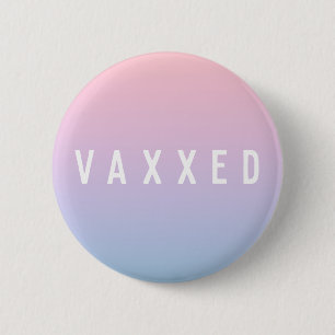 Bóton Redondo 5.08cm Vaxxedo   Pastel Gradient Covid-19 Vacinado