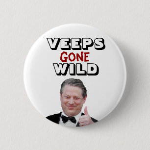 Bóton Redondo 5.08cm Veeps ido selvagem: Al Gore