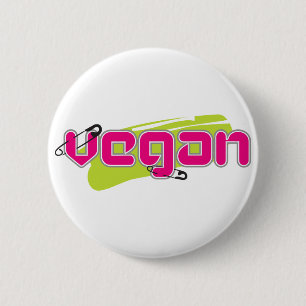 Bóton Redondo 5.08cm Vegan do punk