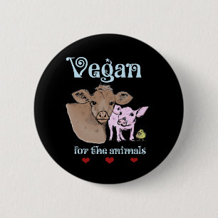 Bóton Redondo 5.08cm Vegan para o botão dos animais