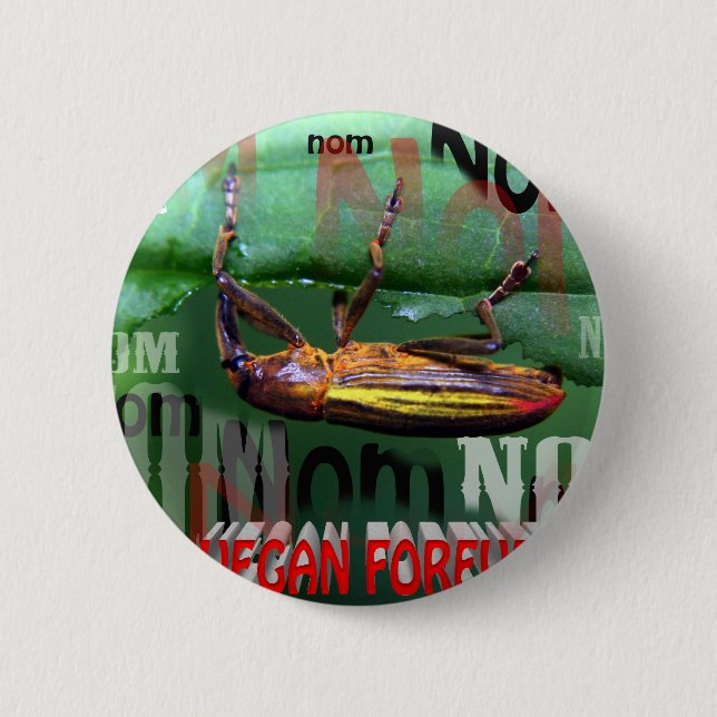 Bóton Redondo 5.08cm vegan para sempre (Frente)