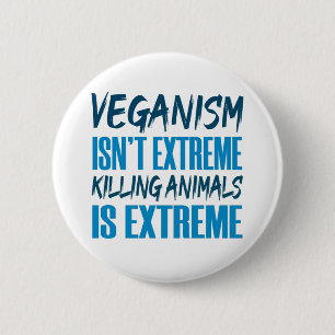 Bóton Redondo 5.08cm Veganismo Vegan Vegetariano Alerta Ativista