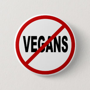 Bóton Redondo 5.08cm Vegans do ódio Vegans/No permitidos a indicação