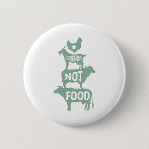 Bóton Redondo 5.08cm vegetariano vegetariano vegetariano comida vegetar