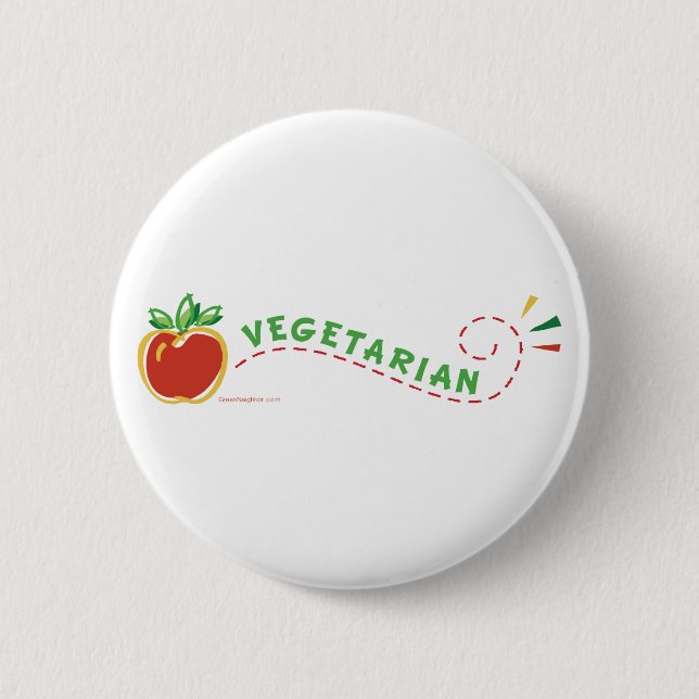 Bóton Redondo 5.08cm Veggie Apple (Frente)