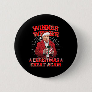 Bóton Redondo 5.08cm Vencedor do Excelente de Natal novamente Trump Eng