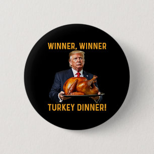 Bóton Redondo 5.08cm Vencedor do Trump na Turquia Janta a festa de Ação