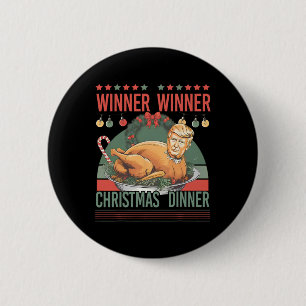 Bóton Redondo 5.08cm Vencedor vencedor Janto de Natal Engraçado Trump T