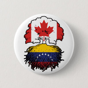 Bóton Redondo 5.08cm Venezuela Raízes venezuelanas canadenses