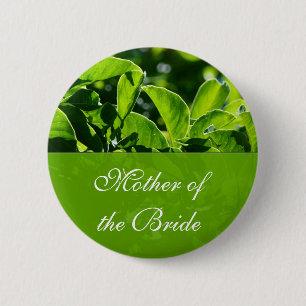 Bóton Redondo 5.08cm Verde deixa mãe do casamento da noiva