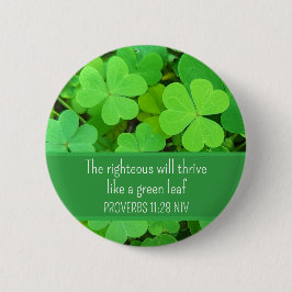 Bóton Redondo 5.08cm Verde Fecha Bíblia de Prosperidade de Fotos Verso 