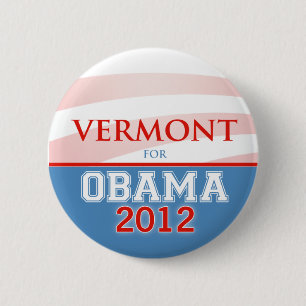 Bóton Redondo 5.08cm VERMONT para Obama 2012