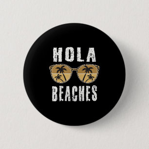 Bóton Redondo 5.08cm Vésperas Hola Funny Pineapple Praia Férias de Verã