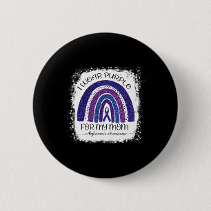Bóton Redondo 5.08cm Vestir Roxo Para Minha Mãe Alzheimerheimer Sangrad