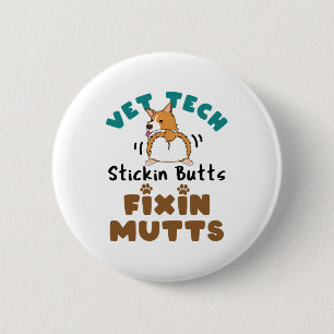 Bóton Redondo 5.08cm Vet Tech Stickin' Bumbuns e mutações de fixaçã