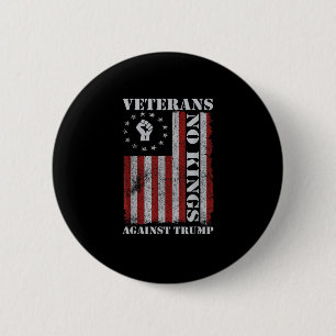 Bóton Redondo 5.08cm Veteranos Militares Protestam Bandeira Patriótica