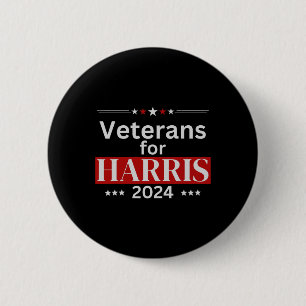 Bóton Redondo 5.08cm Veteranos Para Harris 2024 Wheimer 2024 Vote Harri