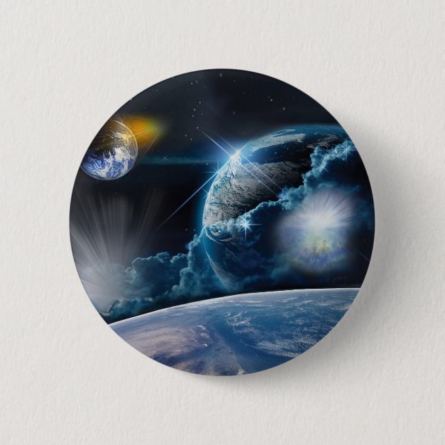 Bóton Redondo 5.08cm Viagem de um Ser Leve (Frente)