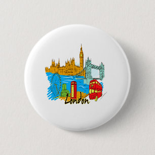 Bóton Redondo 5.08cm viagem image.png da cidade de Londres