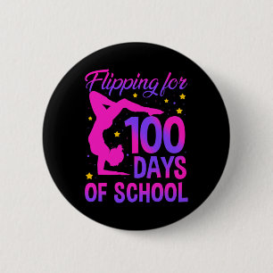 Bóton Redondo 5.08cm Viagem Por 100 Dias De Ginástica Escolar