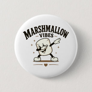 Bóton Redondo 5.08cm Vibrações de marshmallow