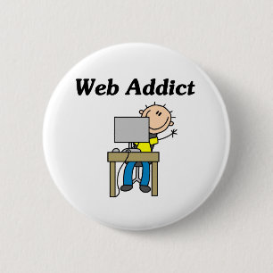 Bóton Redondo 5.08cm Viciado da Web