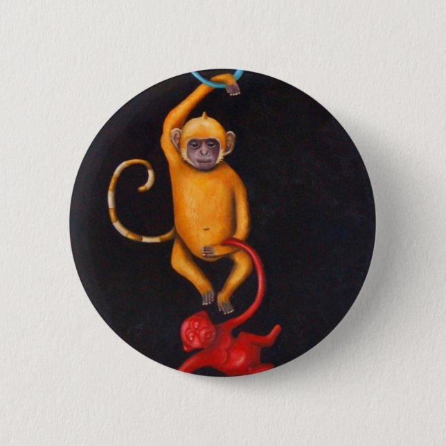 Bóton Redondo 5.08cm Vida em um mundo plástico (Frente)