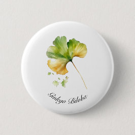 Bóton Redondo 5.08cm Vida Herbal: Ginkgo Biloba personalizável