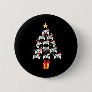 Bóton Redondo 5.08cm Videogame Controladora Árvore Natal Xmas Boy Men