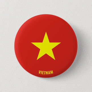 Bóton Redondo 5.08cm Vietnam Flag Charming Patriotic