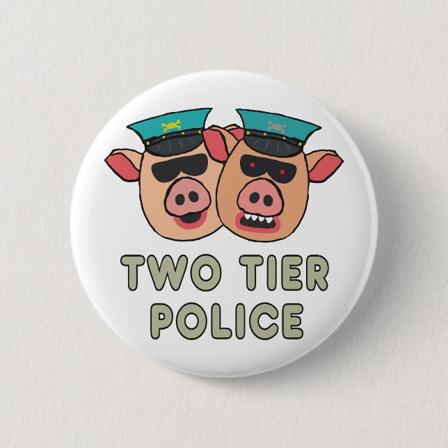 Bóton Redondo 5.08cm Vigilância em Dois Níveis (Frente)