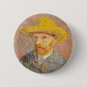 Bóton Redondo 5.08cm Vincent Van Gogh - Retrato impressionista