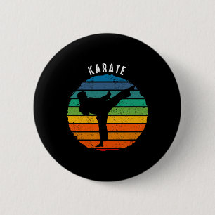 Bóton Redondo 5.08cm Vintage Karate Clothing - Karate Sunset
