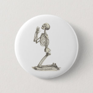 Bóton Redondo 5.08cm Vintage Skeleton